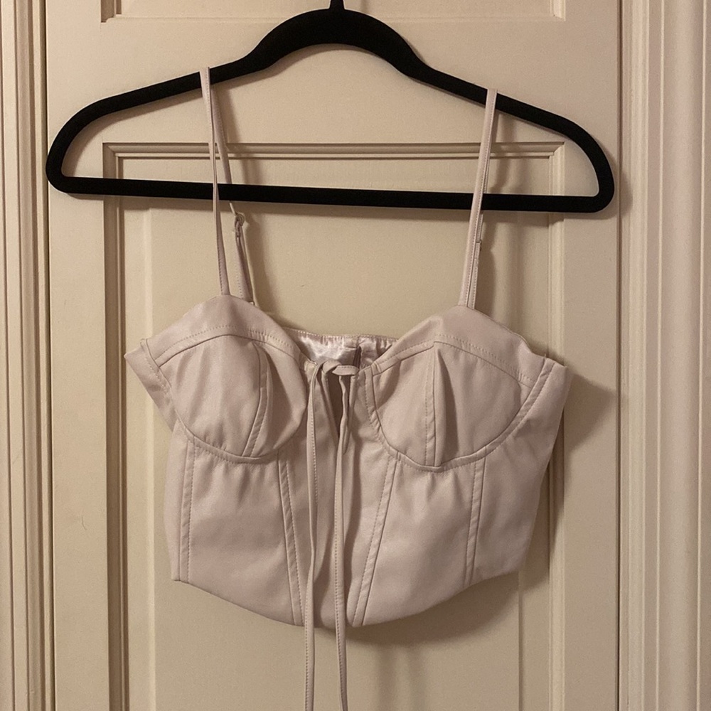 The Post - Josie Faux Leather Corset - Medium